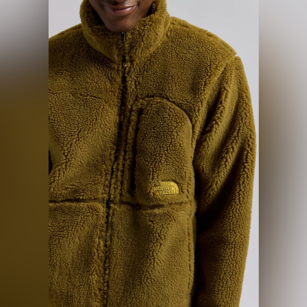 NWT The North Face Extreme Pile Hiking Zip Jacket Moss Green Black Men’s Medium - Picture 4 of 8